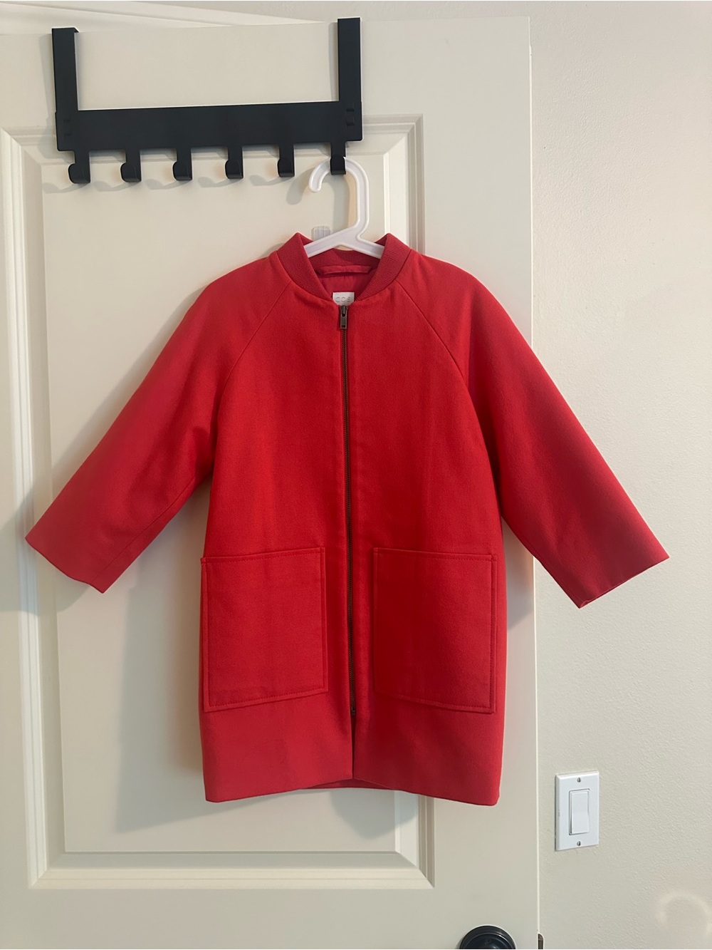 COS Kids Red Zip-Up Peacoat